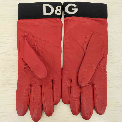ディーアンドジードルチェアンドガッバーナ D&G DOLCE&GABBANA レザー 手袋 レディース